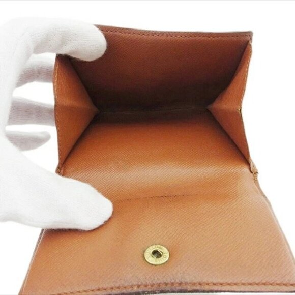 LOUIS VUITTON Bifold Wallet Brown beige gold Women M61652 Authentic secondhand - Picture 5 of 9